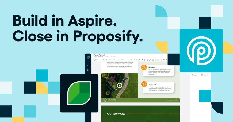 Build in Aspire. Close in Proposify.